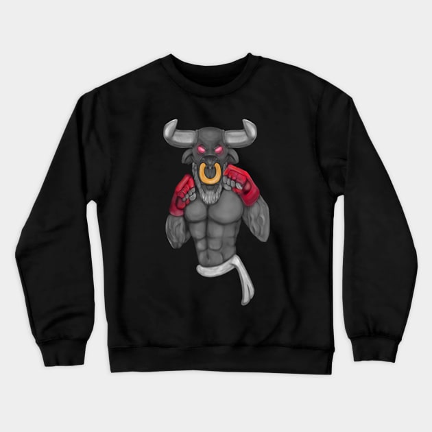 Minotaur Crewneck Sweatshirt by BIGNOS